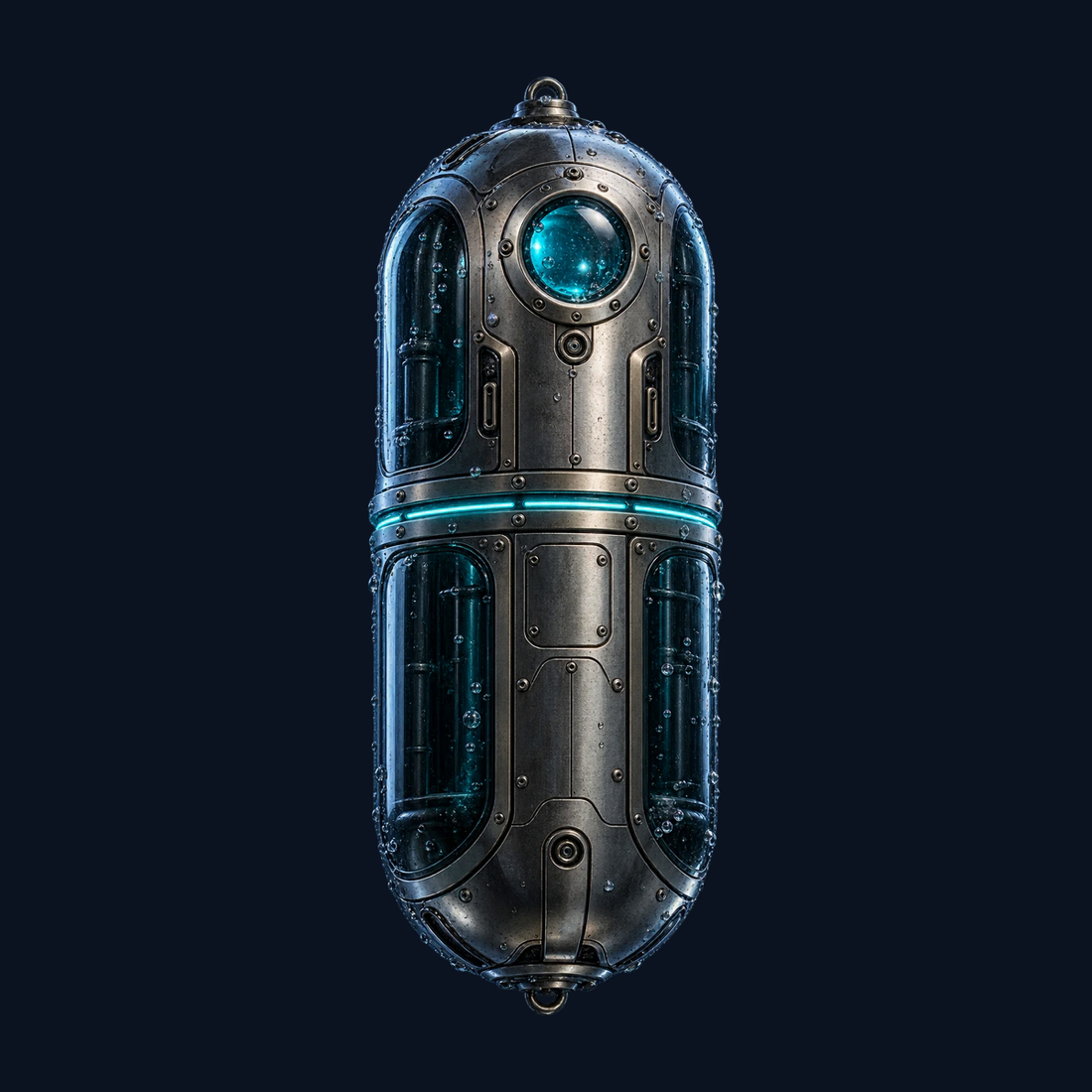 Shallow pressure capsule